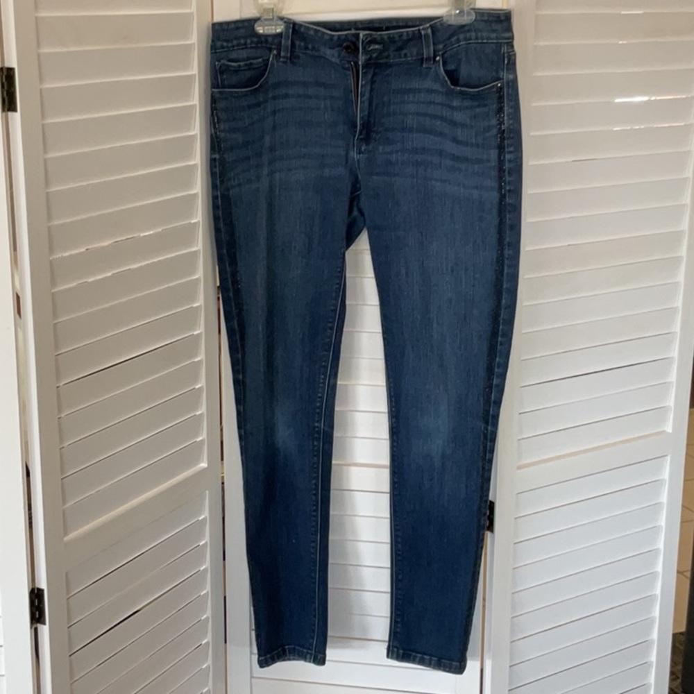 White House Black Market Blue Skinny Jeans